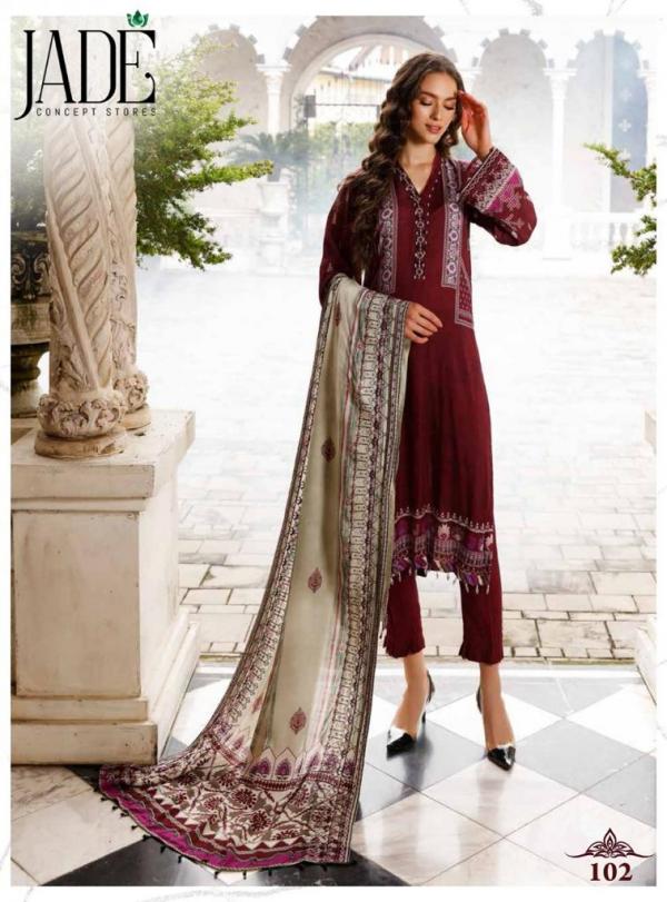 JADE AFLINA Lawn Cotton Designer Exclusive Dress Material